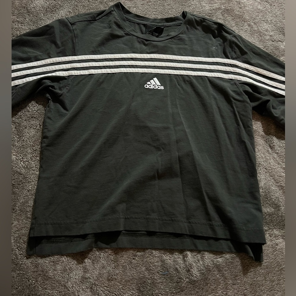 Adidas dark green tee
